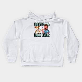 BEST DOG DAD EVER Kids Hoodie